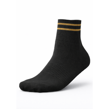 Socks || Sports label - BLACK